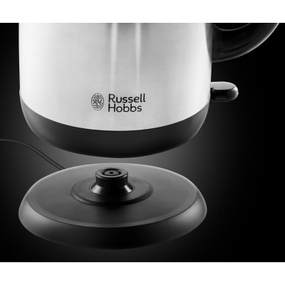 Електрочайник Russell Hobbs Adventure 1.7л, метал, сріблясто-чорний (23912-70)