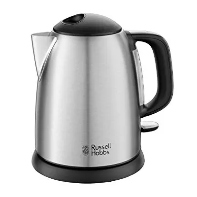 Електрочайник Russell Hobbs Adventure, 1л, метал, сріблясто-чорний (24991-70)