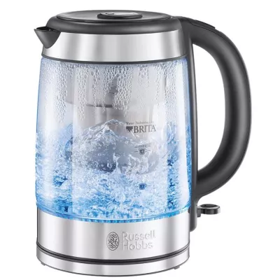 Електрочайник Russell Hobbs Clarity 1л, скло, чорний (20760-57)