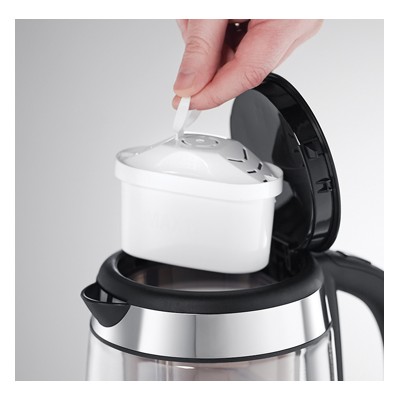 Електрочайник Russell Hobbs Clarity 1л, скло, чорний (20760-57)