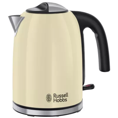 Електрочайник Russell Hobbs Colours Plus Classic 1.7л, метал, бежево-чорний (20415-70)