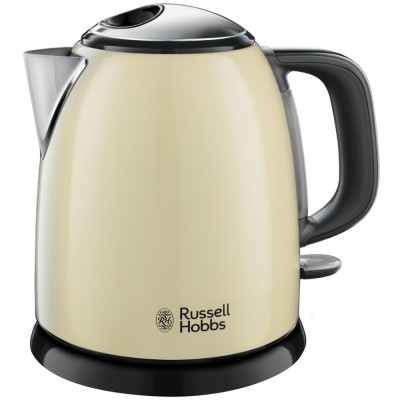Електрочайник Russell Hobbs Colours Plus Mini 1л, метал, бежево-чорний (24994-70)