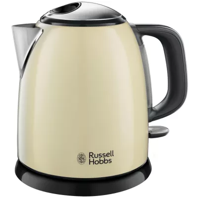 Електрочайник Russell Hobbs Colours Plus Mini 1л, метал, бежево-чорний (24994-70)