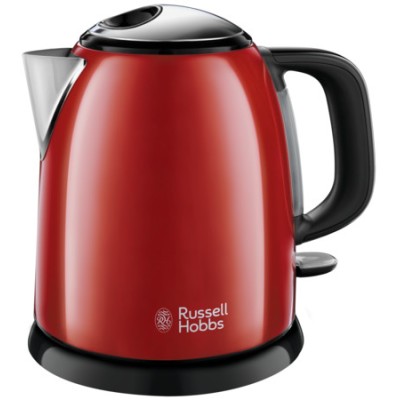 Електрочайник Russell Hobbs Colours Plus Mini 1л, метал, червоно-чорний (24992-70)