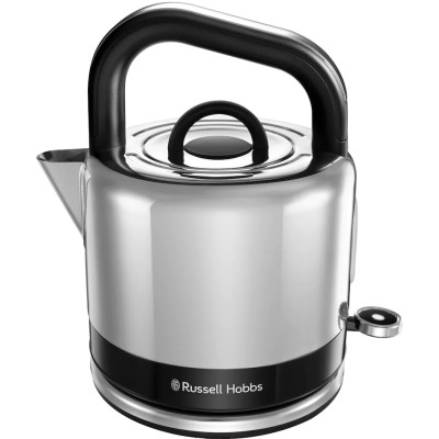 Електрочайник Russell Hobbs Distinctions Ocean 1.5л, Strix, метал, сріблясто-чорний (26420-70)