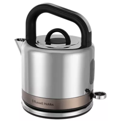 Електрочайник Russell Hobbs Distinctions Titanium, 1.5л, Strix, метал, сріблясто-мідний (26422-70)
