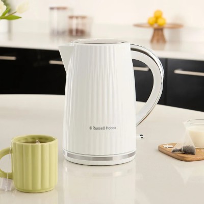 Електрочайник Russell Hobbs Eden, 1.7л, нержавіюча сталь, пластик, білий (27360-70) Електрочайник Russell Hobbs Eden, 1.7л, нержавіюча сталь, пластик, білий (27360-70)
