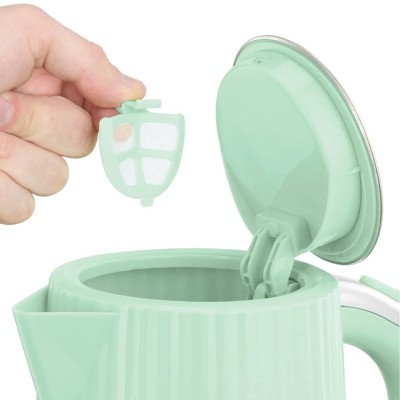Електрочайник Russell Hobbs Eden, 1.7л, нержавіюча сталь, пластик, фісташковий (27364-70)