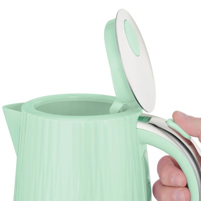 Електрочайник Russell Hobbs Eden, 1.7л, нержавіюча сталь, пластик, фісташковий (27364-70)