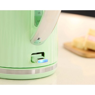 Електрочайник Russell Hobbs Eden, 1.7л, нержавіюча сталь, пластик, фісташковий (27364-70)