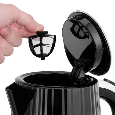 Електрочайник Russell Hobbs Eden, 1.7л, нержавіюча сталь, пластик, чорний (27361-70)