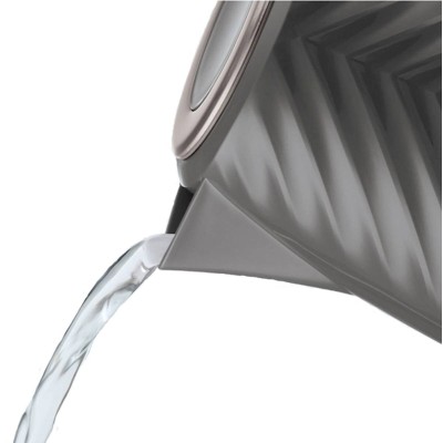 Електрочайник Russell Hobbs Groove Grey 1.7л, Strix, пластик, сірий (26382-70)