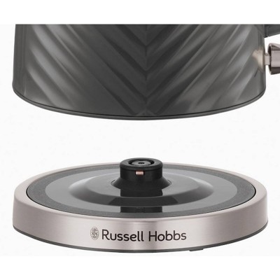 Електрочайник Russell Hobbs Groove Grey 1.7л, Strix, пластик, сірий (26382-70)