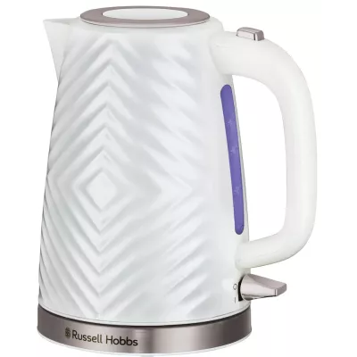 Електрочайник Russell Hobbs Groove White 1.7л, Strix, пластик, білий (26381-70)