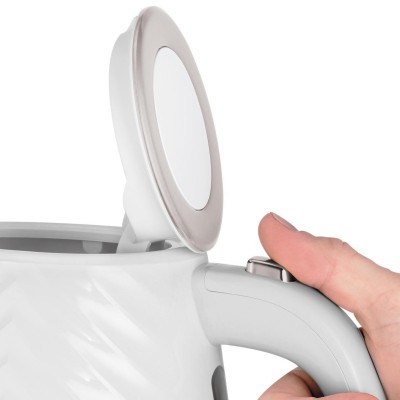 Електрочайник Russell Hobbs Groove White 1.7л, Strix, пластик, білий (26381-70)