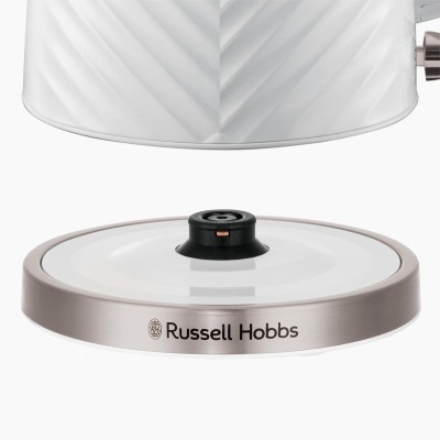 Електрочайник Russell Hobbs Groove White 1.7л, Strix, пластик, білий (26381-70)