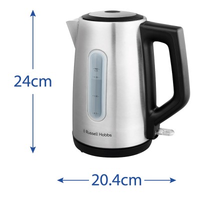 Електрочайник Russell Hobbs Heaton, 1.7л, нержавіюча сталь, сріблясто-чорний (27380-70) Електрочайник Russell Hobbs Heaton, 1.7л, нержавіюча сталь, сріблясто-чорний (27380-70)