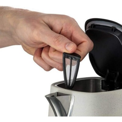 Електрочайник Russell Hobbs Luna Stone, 1.7л, метал, під камінь, бежевий (26960-70)