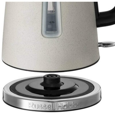 Електрочайник Russell Hobbs Luna Stone, 1.7л, метал, під камінь, бежевий (26960-70)