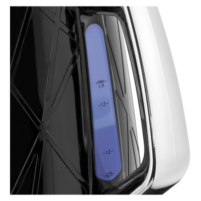 Електрочайник Russell Hobbs Structure 1.7л, пластик, чорно-сріблястий (28081-70)