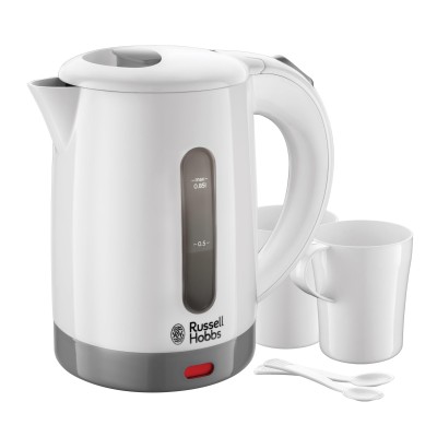 Електрочайник Russell Hobbs Travel 0.85л, пластик, білий (23840-70)