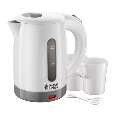 Електрочайник Russell Hobbs Travel 0.85л, пластик, білий (23840-70)