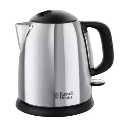Електрочайник Russell Hobbs Victory 1л, метал, сріблясто-чорний (24990-70)