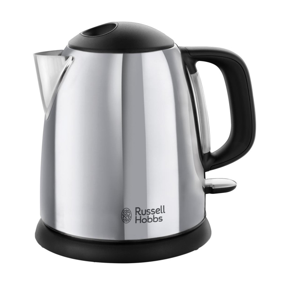 Електрочайник Russell Hobbs Victory 1л, метал, сріблясто-чорний (24990-70) Електрочайник Russell Hobbs Victory 1л, метал, сріблясто-чорний (24990-70)