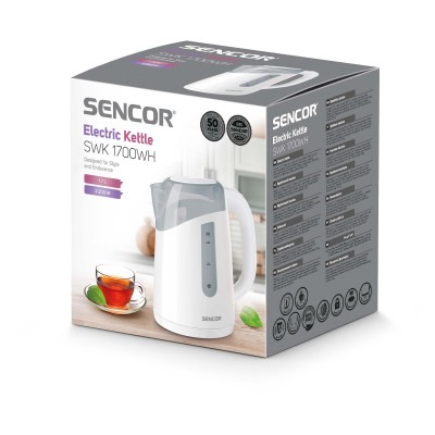 Електрочайник Sencor 1.7л, Strix, пластик, білий (SWK1700WH) Електрочайник Sencor 1.7л, Strix, пластик, білий (SWK1700WH)