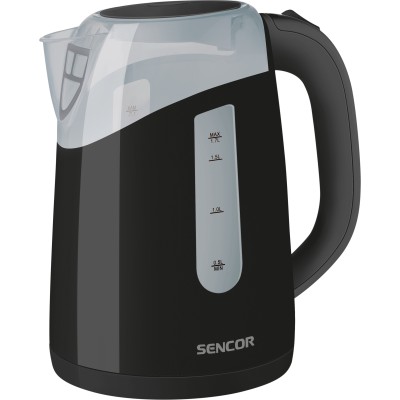 Електрочайник Sencor 1.7л, Strix, пластик, чорний (SWK1701BK)