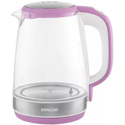 Електрочайник Sencor 2л, Strix, скло, 5 темп.реж,ліловий (SWK2198RS)