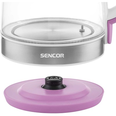 Електрочайник Sencor 2л, Strix, скло, 5 темп.реж,ліловий (SWK2198RS)