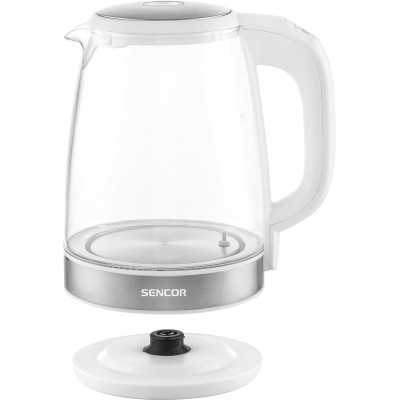 Електрочайник Sencor 2л, Strix, скло, білий (SWK2190WH)