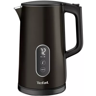 Електрочайник Tefal Digital 1.7л, з подвійними стінками, 5 темп.реж, чорний (KI831E10)