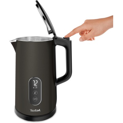 Електрочайник Tefal Digital 1.7л, з подвійними стінками, 5 темп.реж, чорний (KI831E10)