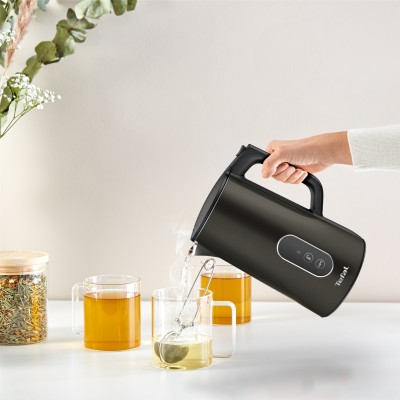 Електрочайник Tefal Digital 1.7л, з подвійними стінками, 5 темп.реж, чорний (KI831E10)