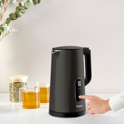 Електрочайник Tefal Digital 1.7л, з подвійними стінками, 5 темп.реж, чорний (KI831E10)