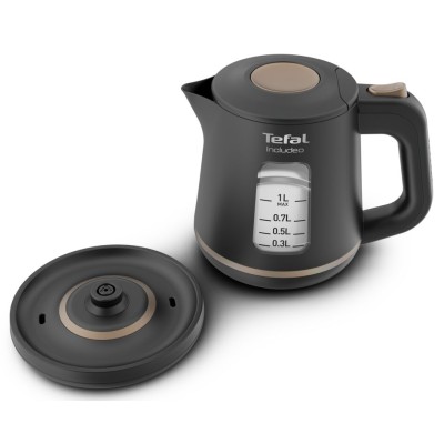 Електрочайник Tefal Includeo 1л, пластик, чорний (KI533811)