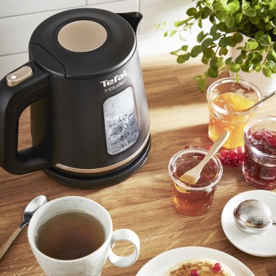 Електрочайник Tefal Includeo 1л, пластик, чорний (KI533811)