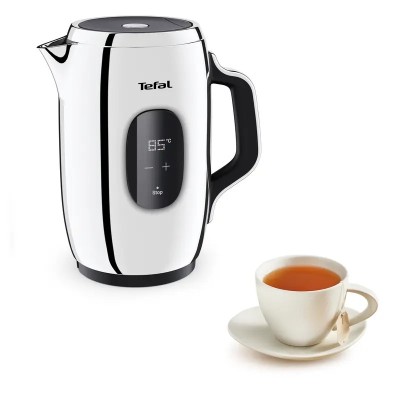 Електрочайник Tefal Majestuo 1.5л, з подвійними стінками, 9 темп.реж, підтримка температури, сенc. управління, нержавіюча сталь 