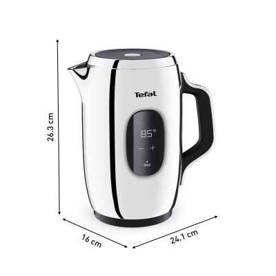 Електрочайник Tefal Majestuo 1.5л, з подвійними стінками, 9 темп.реж, підтримка температури, сенc. управління, нержавіюча сталь 