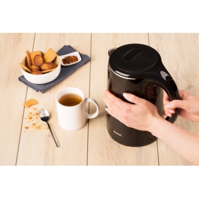 Електрочайник Tefal Safe`tea 1.7л, Strix, пластик, чорний глянець (KO260830) Електрочайник Tefal Safe`tea 1.7л, Strix, пластик, чорний глянець (KO260830)