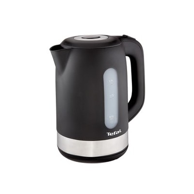 Електрочайник Tefal Snow 1.7л, Strix, пластик, сріблясто-чорний (KO330830)