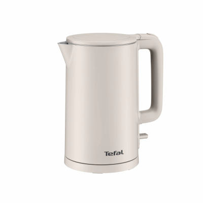 Електрочайник Tefal Thermo Protect, 1.5л, пластик, нержавіюча сталь, бежевий (KO140BE0)