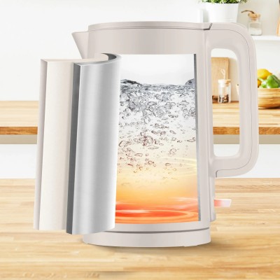 Електрочайник Tefal Thermo Protect, 1.5л, пластик, нержавіюча сталь, бежевий (KO140BE0)