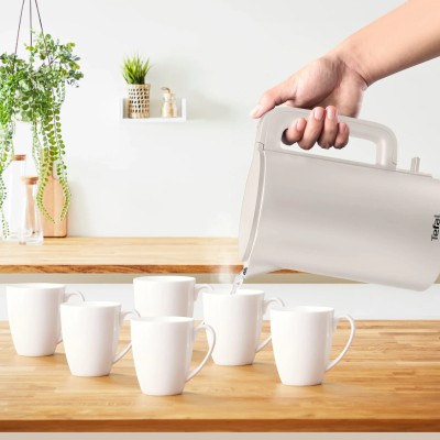 Електрочайник Tefal Thermo Protect, 1.5л, пластик, нержавіюча сталь, бежевий (KO140BE0)