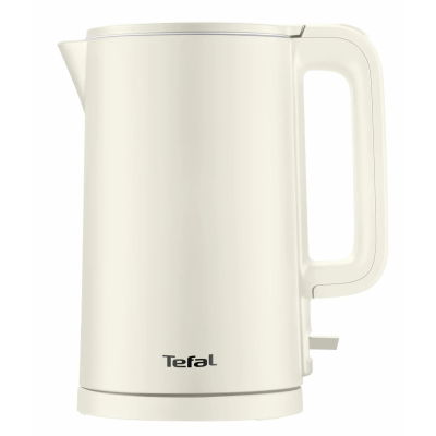 Електрочайник Tefal Thermo Protect, 1.5л, пластик, нержавіюча сталь, світло-бежевий (KO140AE0)