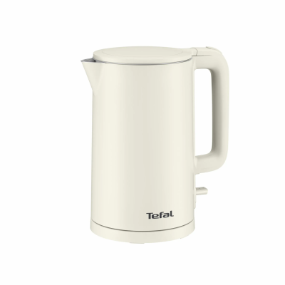 Електрочайник Tefal Thermo Protect, 1.5л, пластик, нержавіюча сталь, світло-бежевий (KO140AE0)