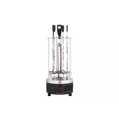 Електрошашличниця Ardesto 900 Вт, 5 шампурів, обертання 360°, U-подібні нагрівачі, алюмін. кожух, нерж (VEG-HY1000)