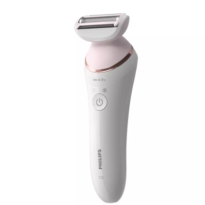 Епілятор Philips 8000 series дисковий, акумул., пінцет.-32, волог.+сух., насадок-7, футляр, білий (BRE735/00)